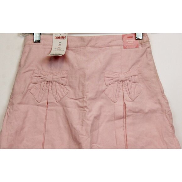 NWT 2005 Gymboree It's a Girl Thing Pink Corduroy Skort sz 10 12 Bow Pleats Cute - Picture 2 of 9
